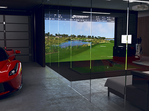 Indoor Golf Simulator case